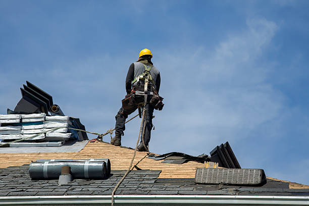 Professional Roofing technician working in Scipio Center, NY